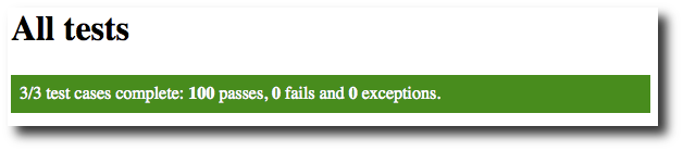 The Keg Schedules simple test results