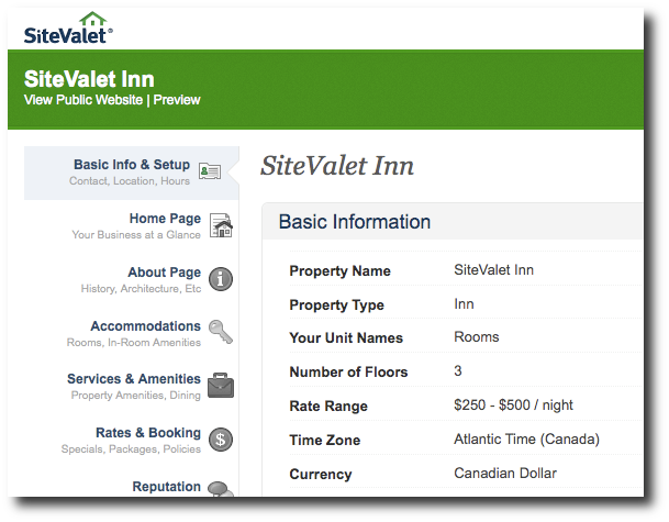 SiteValet - Hospitality Websites.